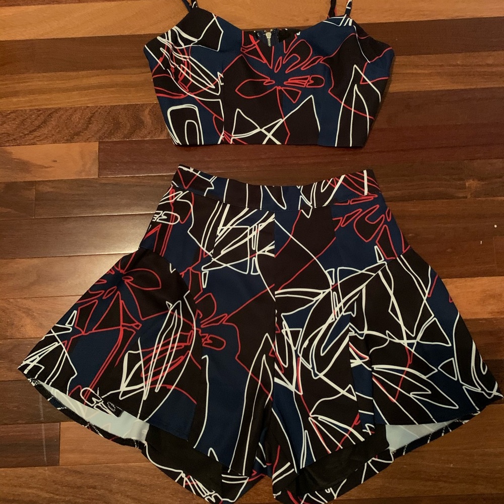 Two Piece Set: Crop top and Skort